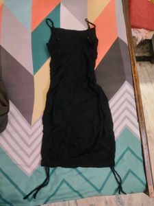 Chic Black Spaghetti Strap Dress