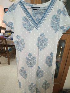Beautiful Blue and White Kurta Set