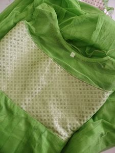 Lime Green Anarkali Dress
