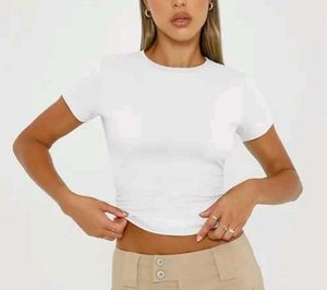 Basic White Cropped T-Shirt
