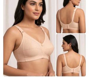 Comfortable Bra Set - Black & Nude