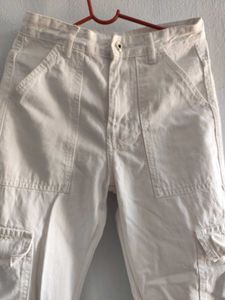 white casual jeans