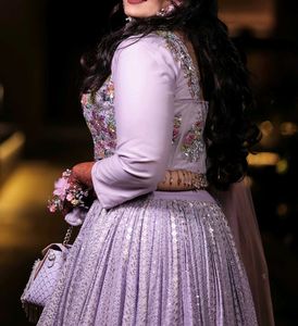 pastel lehenga