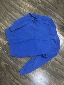 Blue Long Sleeve Sweater