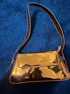 Shiny Orange Shoulder Bag