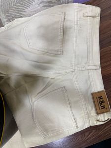 Cream Cargo Pants