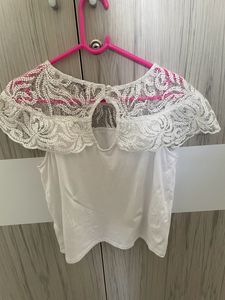 Gorgeous Net Top White Latin Quarters