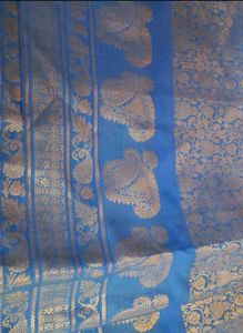 Blue Banarasi Saree