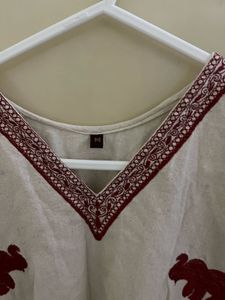 Embroidered Elephant Kurta