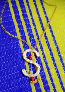 "S" Initial Gold Necklace