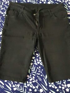 Black Denim Shorts for Women