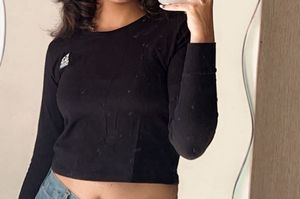 Black Long Sleeve Top