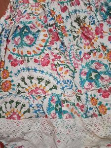 Boho Floral Print Kurta