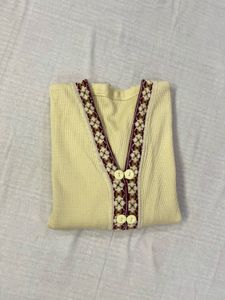 Cream Knit Cardigan
