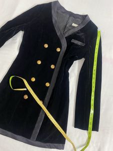 Black Velvet Mini Dress size xs