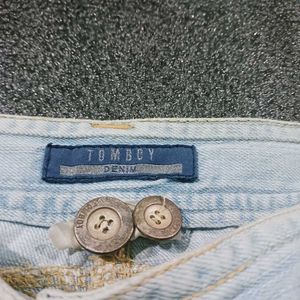 tomboy y2k.Light Wash Flare Jeans