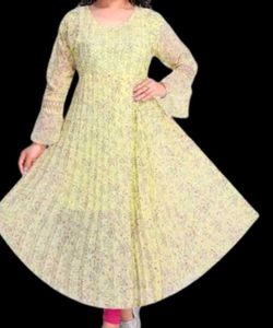 Elegant Floral Anarkali Kurta