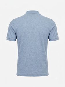 LACOSTE Heather Blue Cotton Polo Shirt Men’s