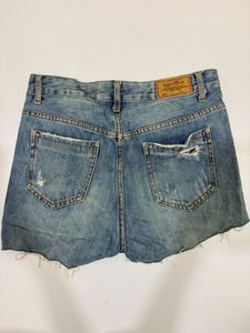 ripped Denim Shorts