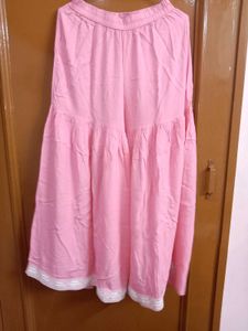 Pink Embroidered Sharara Suit Set