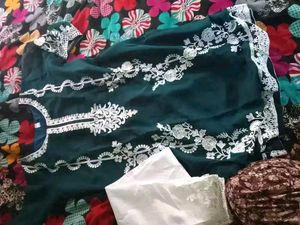 Chikinkari Kurti In Firoji 💚 Green