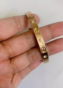 Elegant Rose Gold Bracelet with Stones