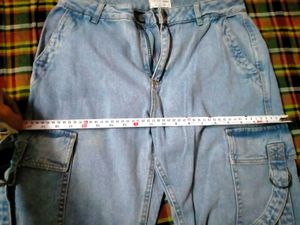 Light Wash Cargo Jeans