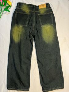 vintage Wash Wide Leg Jeans