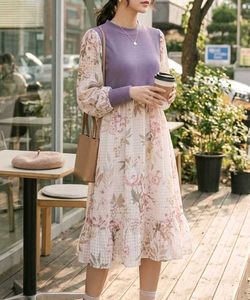 Chic Floral Print Midi Dress