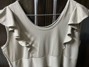 Flowy Ruffle Sleeve Maxi Dress