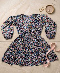 Chic Floral Print Midi Dress