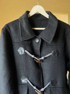 Elegant Black Longline Coat