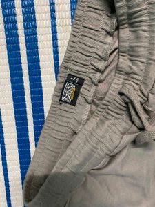 Men's Grey Track Pants with Black Stripes