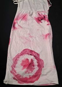 Tie-Dye Spaghetti Strap Midi Dress