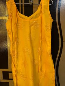 Vibrant Yellow Embellished Blouse