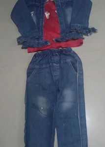 Kids Denim Jacket &amp; Jeans Set