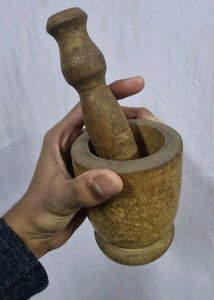 Wooden Mortar and Pestle Set