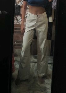 Khaki Wide Leg Pants