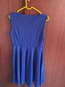 Blue Fit &amp; Flare Dress