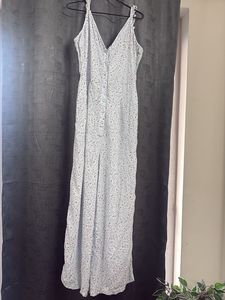 Blue Floral Jumpsuit