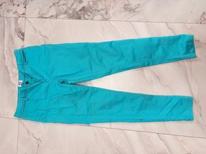 Turquoise Denim Jeans