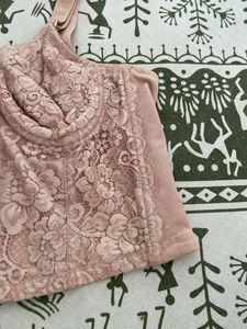 corset Lace Trimmed nude