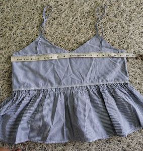 Striped Cami Peplum Top