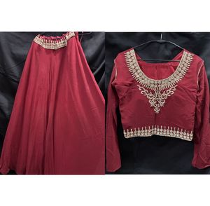 Bridal shrug lehenga