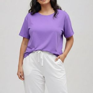 Purple Casual T-Shirt
