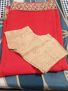 Beautiful Heavy Like New Saree With Blouse 🤩