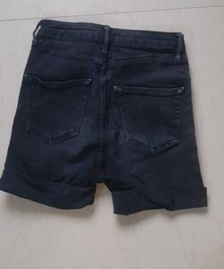Stylish Black Denim Shorts