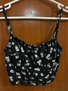 Cute Floral Cami Crop Top