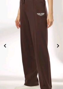 Brown Tapered Fit Track Pants