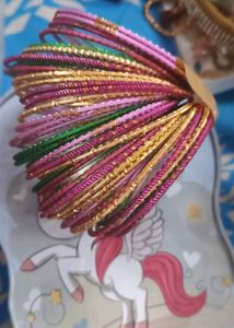 Vibrant Multi-Color Bangle Set